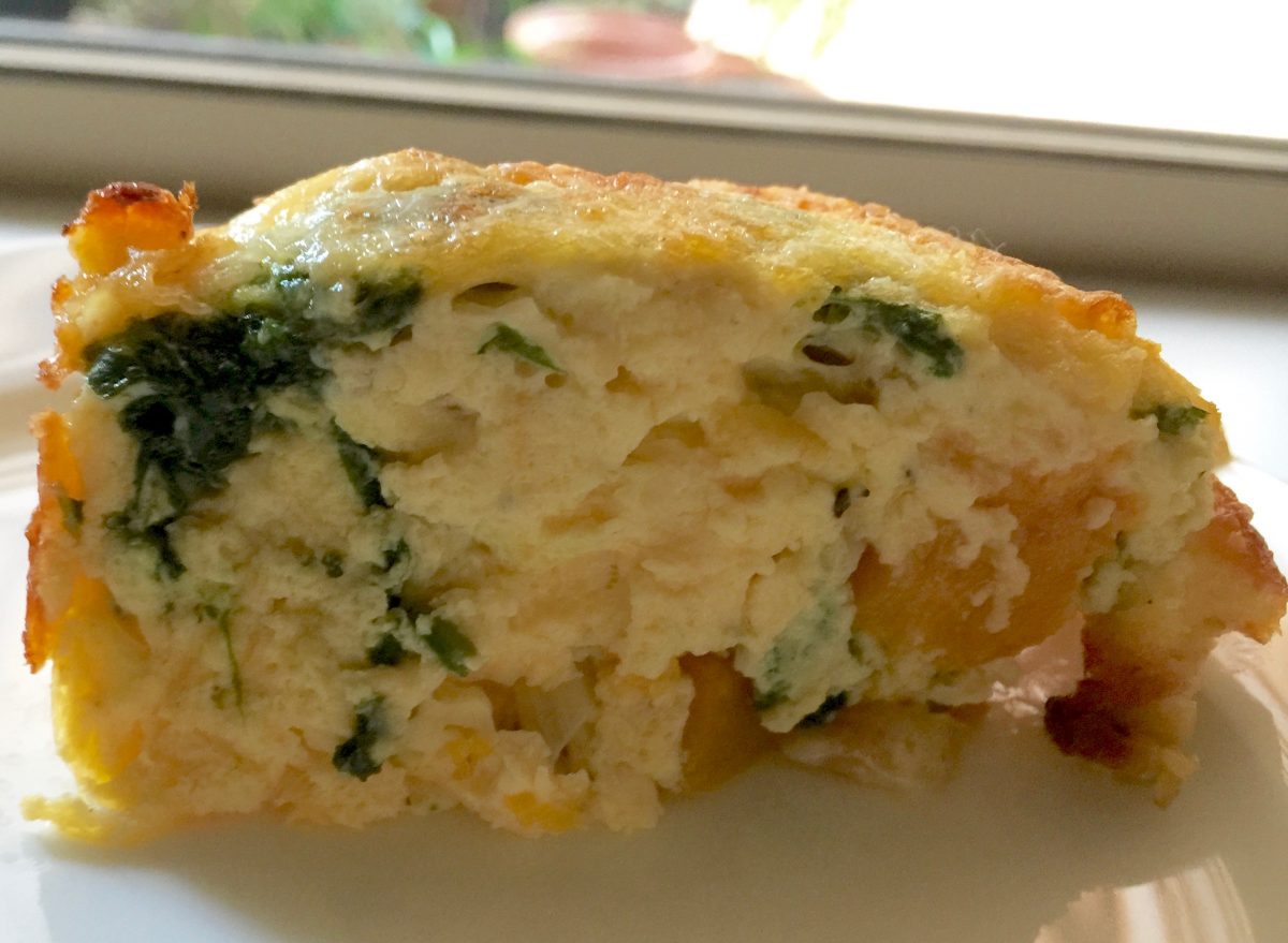 Pumpkin and Spinach Frittata cooking-meals-for-one