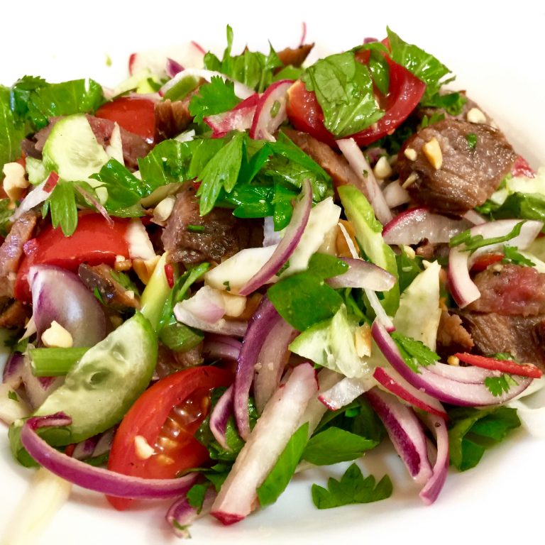 Spicy Thai Beef Salad - Cooking Meals For One