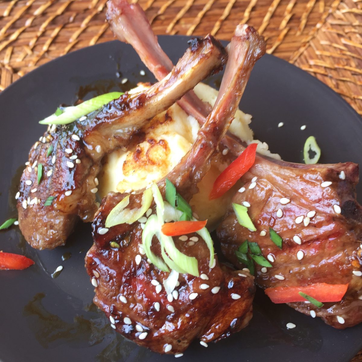 Honey Soy Lamb Cutlets by cooking meals for one