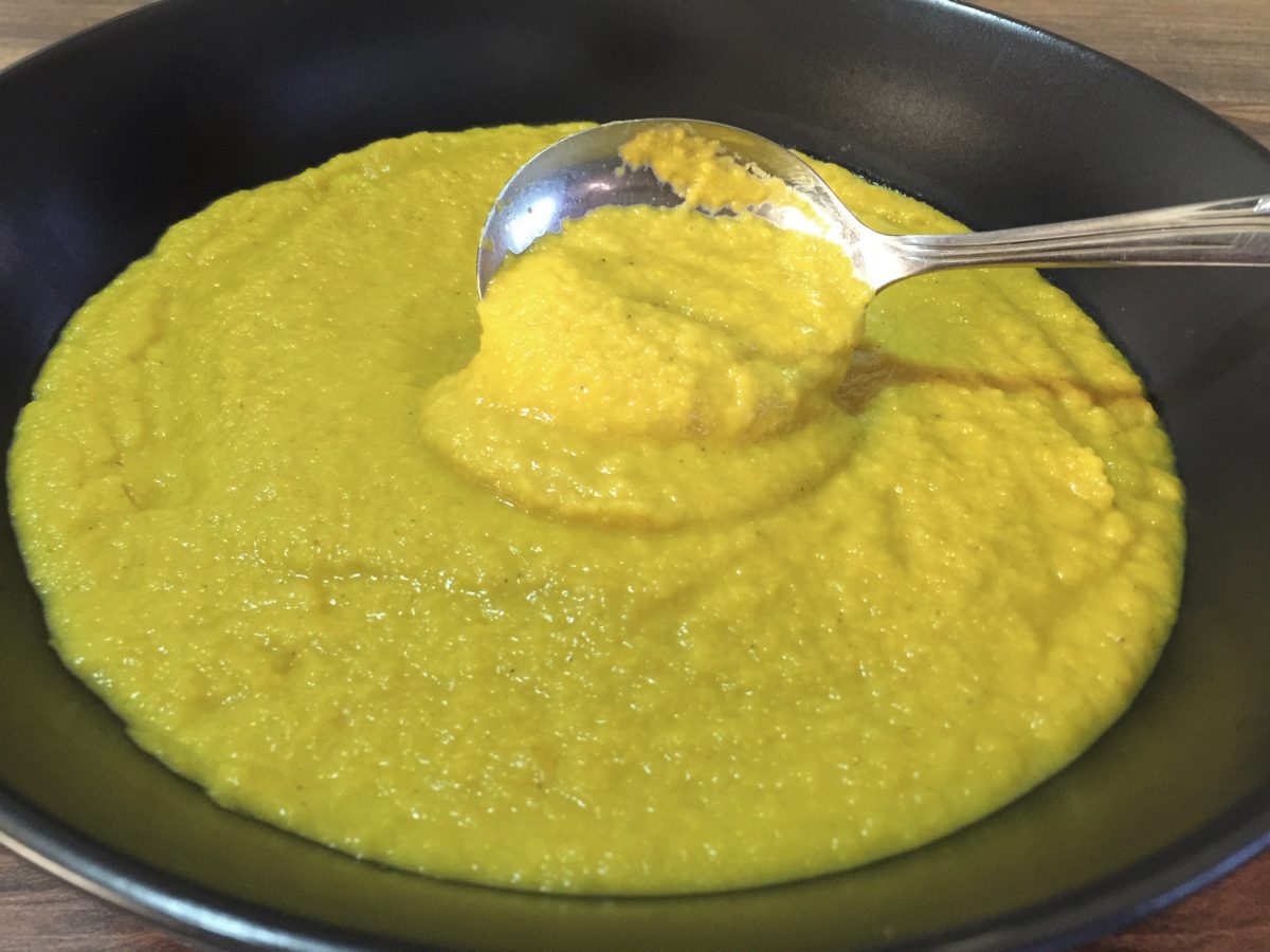 Curried Parsnip and Carrot Soup by cooking meals for one