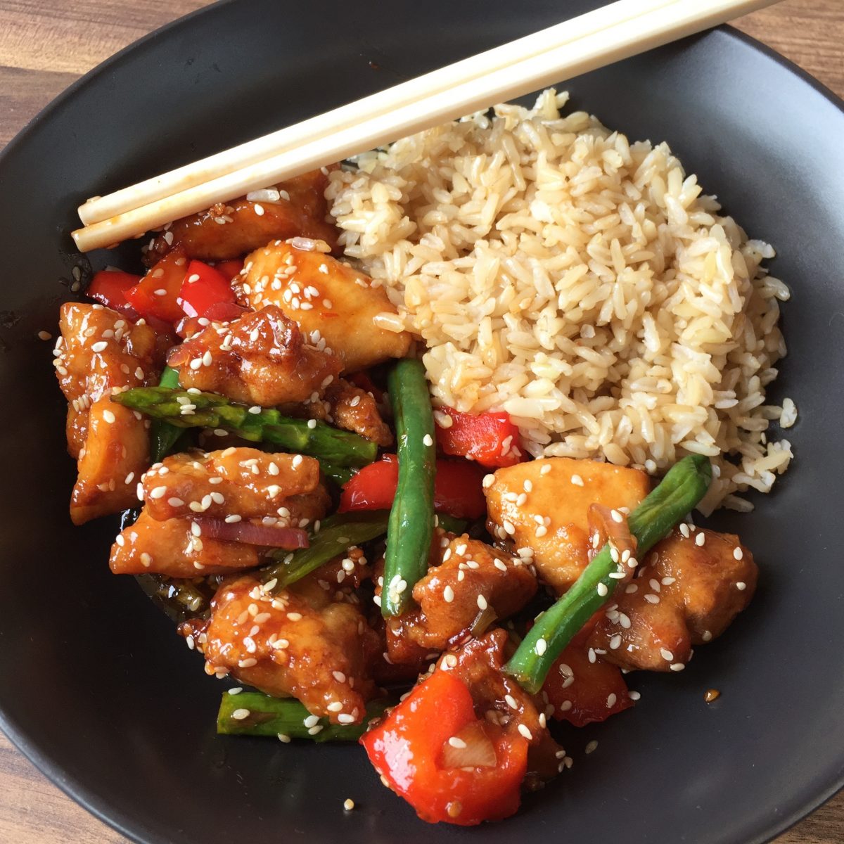 Honey Soy Sesame Chicken by cooking meals for one