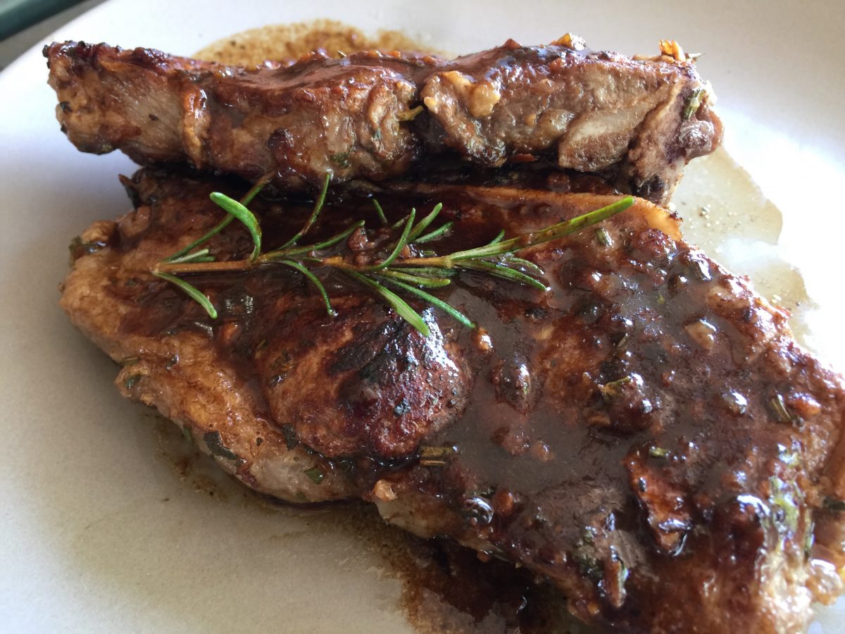Veal Chop and Rosemary by cooking meals for one