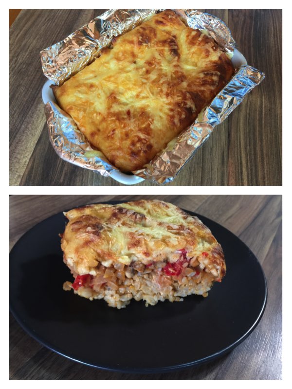 Vegetable Rice Slice by cooking meals for one