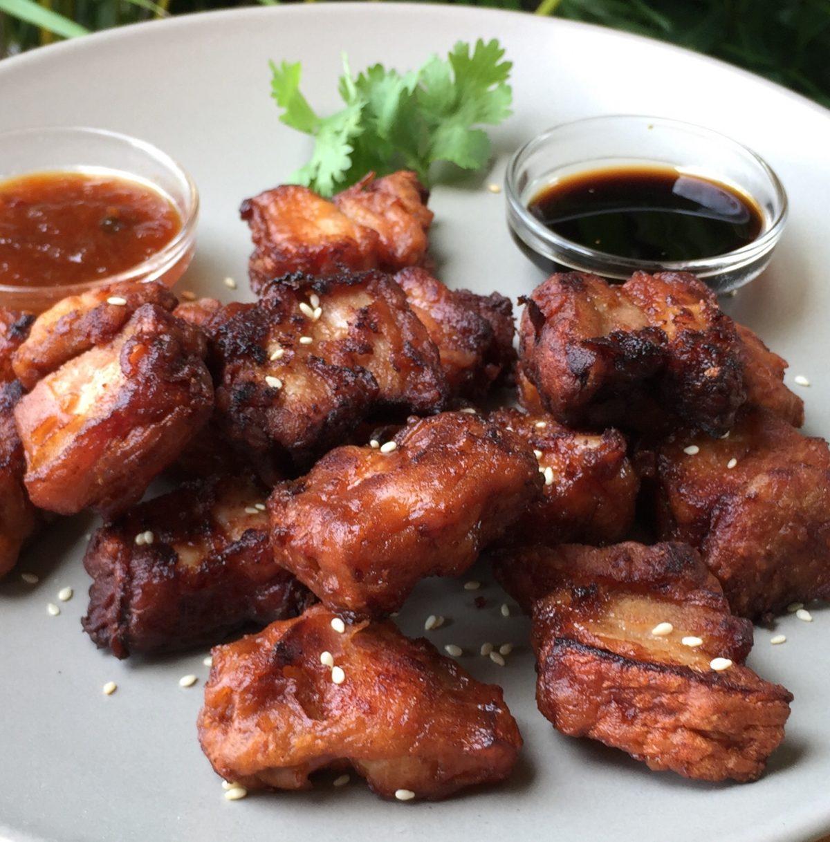 Chinese Crispy Pork-Belly Bites by cookingmealsforone