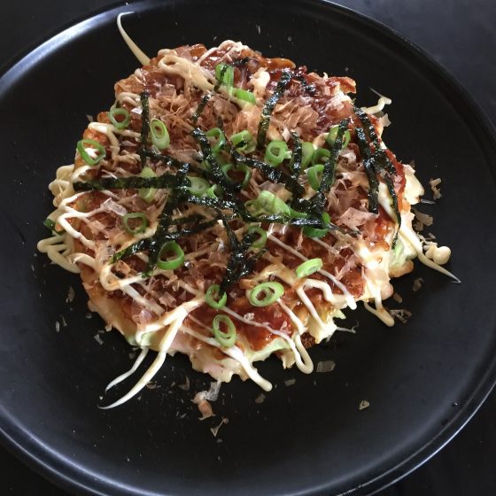Okonomiyaki (Japanese fried pancake)