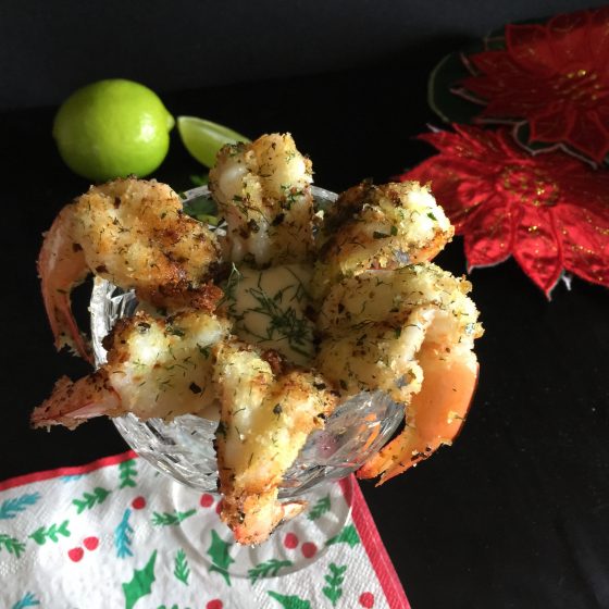 Crispy Herbed Prawns with  Lime Mayonnaise