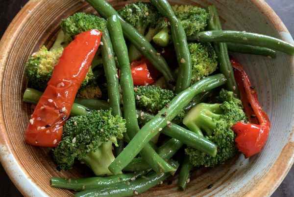 Sesame Beans and Broccoli Salad